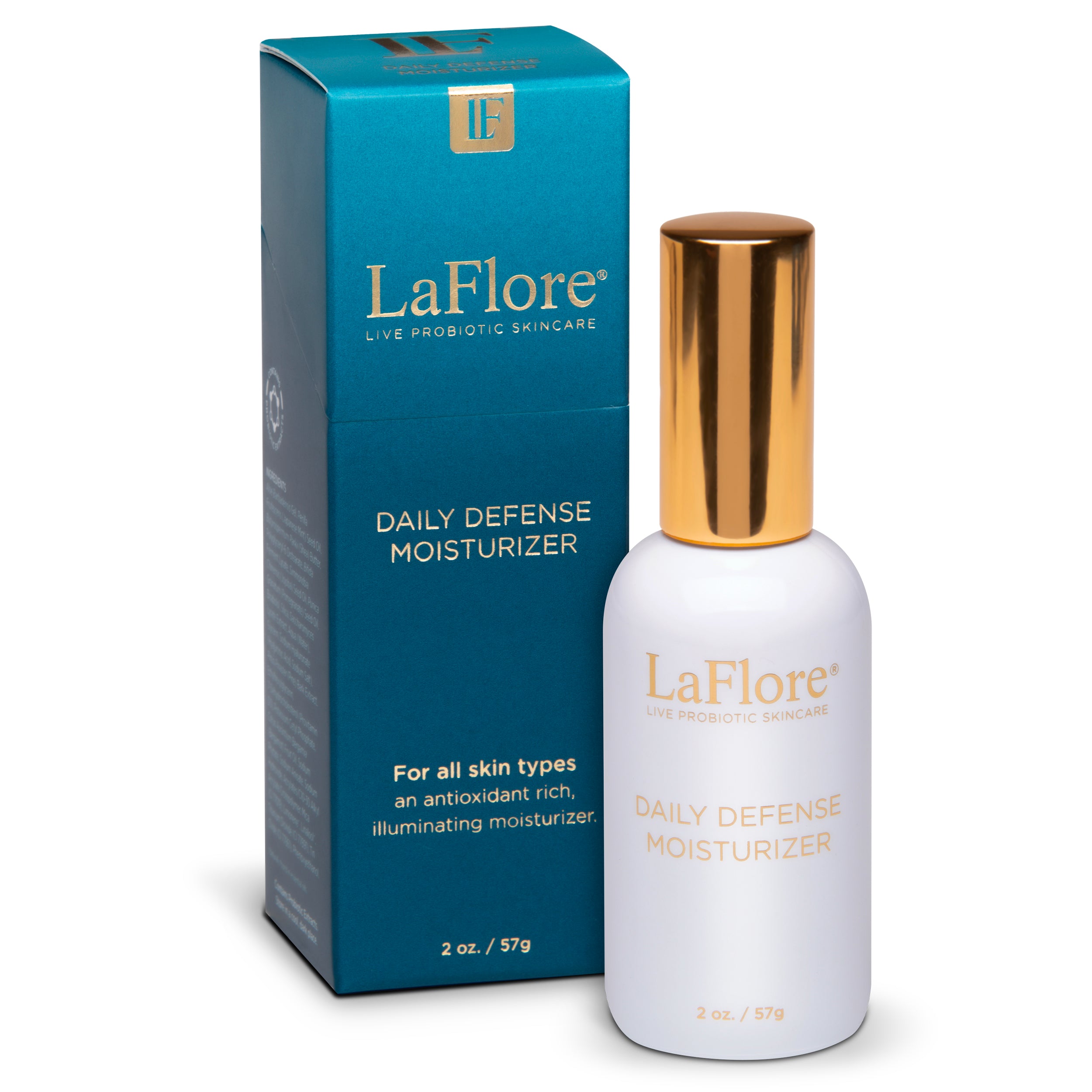 LaFlore Daily Defense Moisturizer - Live Probiotic Skincare