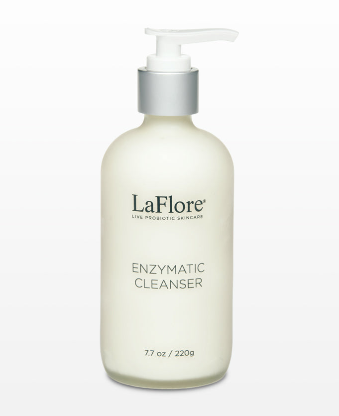 LaFlore Enzymatic Cleanser| prevent elastin breakdown |  supports collagen production | Live Probiotic Skincare | Contains prebiotics and probiotic extracts | Kind To Biome
