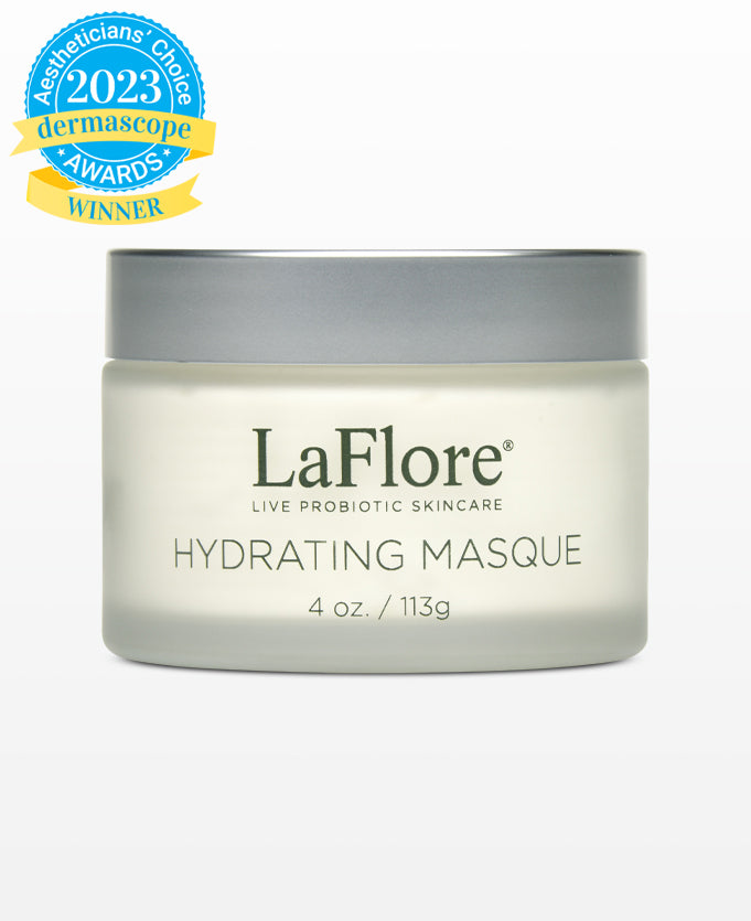 LaFlore Hydrating Masque, Live Probiotic Skincare, botanical antioxidants, B vitamins, minerals 