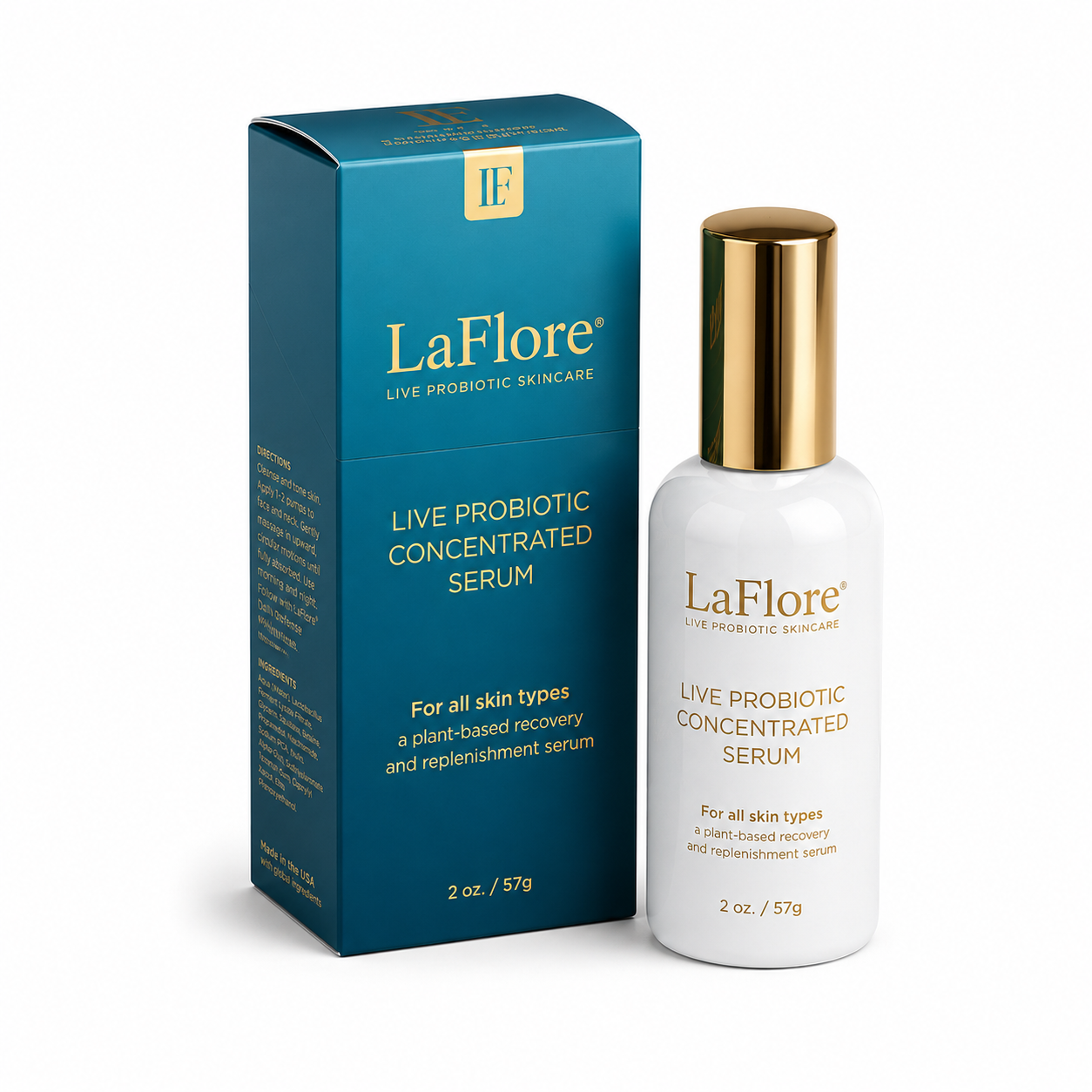 Live Probiotic Balance and Restore Serum - angled box
